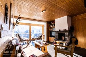 Posezení v ubytování Chalet Lärchenwinkel, Riederalp Golmenegg
