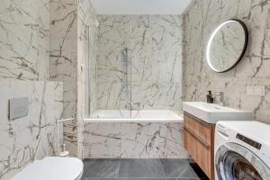 Kúpeľňa v ubytovaní Gdańsk Comfort Apartaments Łąkowa