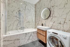 Kúpeľňa v ubytovaní Gdańsk Comfort Apartaments Łąkowa
