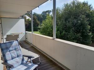Balkoni atau teres di 2-Zi. Luxus Appartement mit Bademantelgang zur Wohlfühltherme