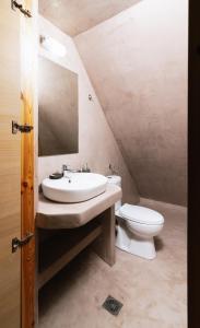 A bathroom at Halkidio House