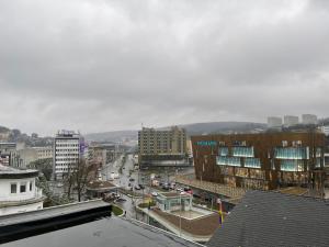 Nespecifikovaný výhled na destinaci Wuppertal nebo výhled na město při pohledu z hotelu