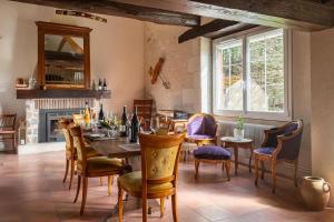 Posezení v ubytování Gîte de la Besnardière