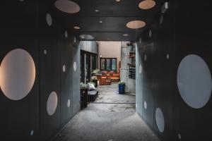 Istumisnurk majutusasutuses Superbude Hamburg St Georg