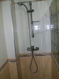 a shower with a shower head in a bathroom at Apart Rubi II Vv in La Manga del Mar Menor