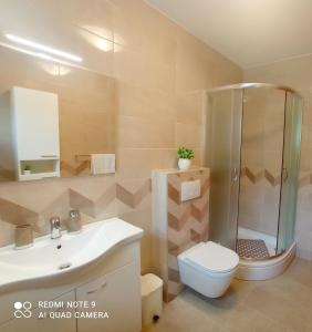 Koupelna v ubytování Apartment Milotić