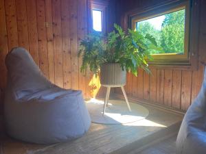 Predel za sedenje v nastanitvi Ferienhaus Christian