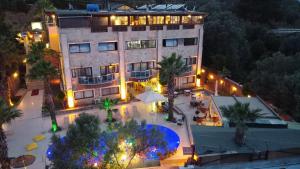 an aerial view of a hotel with a swimming pool at Bodrum Oscar Hotel in Torba