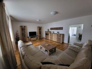 Televízia a/alebo spoločenská miestnosť v ubytovaní Apartmán u kolejí II