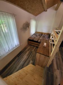 Posteľ alebo postele v izbe v ubytovaní Apartmán u kolejí II