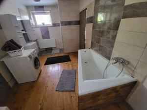 Kúpeľňa v ubytovaní Apartmán u kolejí II