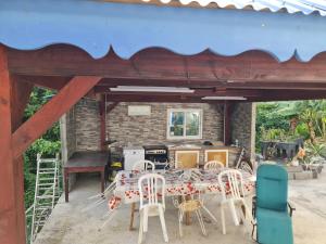 Patio nebo venkovní prostory v ubytování Maison CORVO