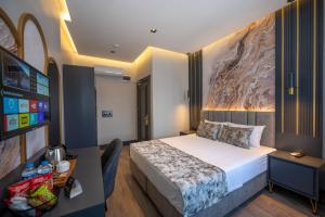 Postel nebo postele na pokoji v ubytování World Class Hotel - Istanbul Airport
