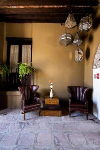 Posezení v ubytování Hacienda El Salitre Hotel & Spa