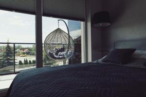 Posteľ alebo postele v izbe v ubytovaní Apartament Rejs