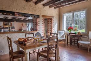 Posezení v ubytování Gîte de la Besnardière