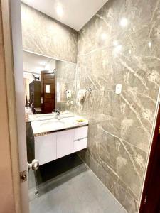 Ett badrum på Hotel Suite Terrazzo