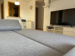 Televízia a/alebo spoločenská miestnosť v ubytovaní APARTAMENTO ZONA MARINADOR, CERCA A LA PLAYA