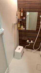 A bathroom at 京町屋 京都*缘屋kyoto*Enishiya 开业特价&免费早餐供应 NewOpen