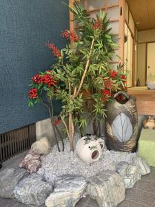 A garden outside 京町屋 京都*缘屋kyoto*Enishiya 开业特价&免费早餐供应 NewOpen