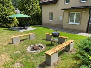 Ogród w obiekcie Vila Vlčí Hora