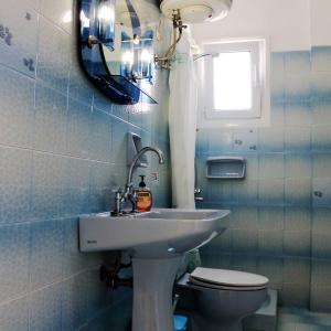 A bathroom at Clios House