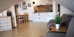 Кухня или мини-кухня в Apartament z widokiem
