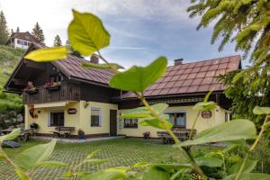 a house with a brown roof at Almhütten Sonnblick & Almfried in Sonnenalpe Nassfeld +64 photos
