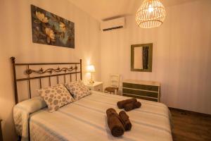 Posteľ alebo postele v izbe v ubytovaní La Era Gran casa de vacaciones para grupos adaptad + 36 fotografií