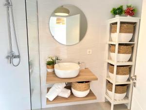 Koupelna v ubytování Residencial Luxury Senator, Apartamento Darwin