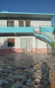 a building with a staircase and a stone floor at Home to rent-Casa vacanza-Shtepi pushimesh-KONDAJ in Orikum