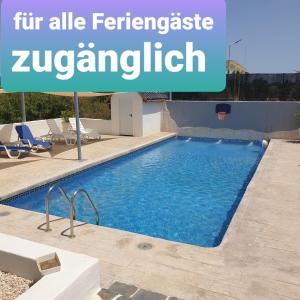 a swimming pool in a villa with the words all fertilizable z at Casa de la Vida Liebetruth B in Aspe