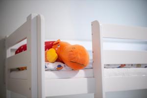 Postel nebo postele na pokoji v ubytování Hanses Hof