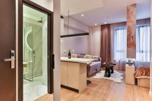 Koupelna v ubytování La Fiaba Rafailovici Apartment + 4 fotografie