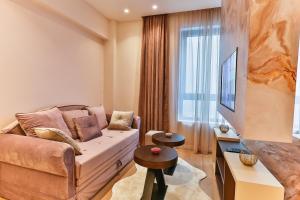 Posezení v ubytování La Fiaba Rafailovici Apartment