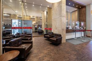 Posezení v ubytování S4 Hotel Águas Claras