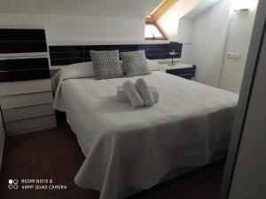 Postel nebo postele na pokoji v ubytování Alojamiento Alameda
