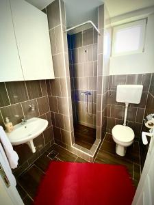 Koupelna v ubytování Smokvica apartman