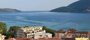 a view of a city and a body of water at Rooms Vlaovic in Herceg-Novi