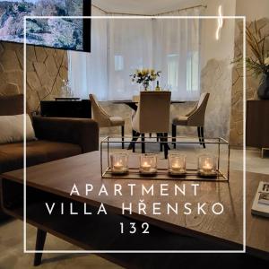 Χώρος καθιστικού στο Apartment Villa Hřensko 132