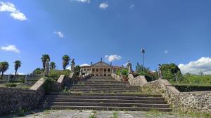 a set of stairs leading up to a house at Villa Piovene Apartments in Lonedo