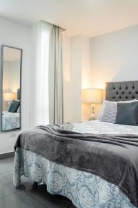 Posteľ alebo postele v izbe v ubytovaní Moderno y acogedor condominio en zona exclusiva