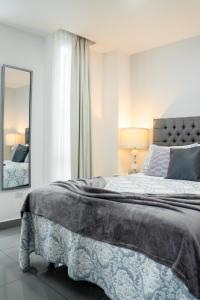 Postel nebo postele na pokoji v ubytování Moderno y acogedor condominio en zona exclusiva