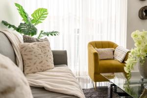 Posezení v ubytování Moderno y acogedor condominio en zona exclusiva