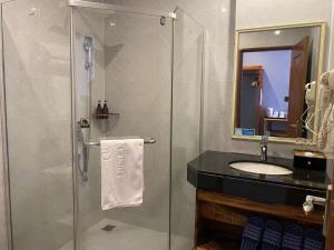 Koupelna v ubytování Junlan Hotel