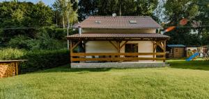 Zahrada ubytování Na Želivce chalupa Gabriela