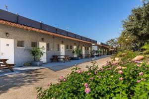 Ein Harod Country Lodge في ‘En H̱arod: مبنى أمامه باقة ورد +51 صورة