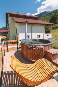 Nespecifikovaný výhled na hory nebo výhled na hory při pohledu z bed and breakfast