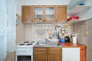 Kuchyň nebo kuchyňský kout v ubytování Apartments Nataša