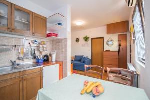 Kuchyň nebo kuchyňský kout v ubytování Apartments Nataša